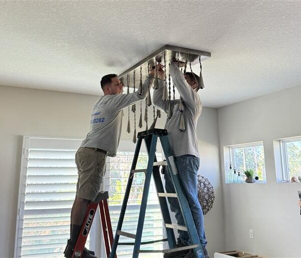 Chandelier Install