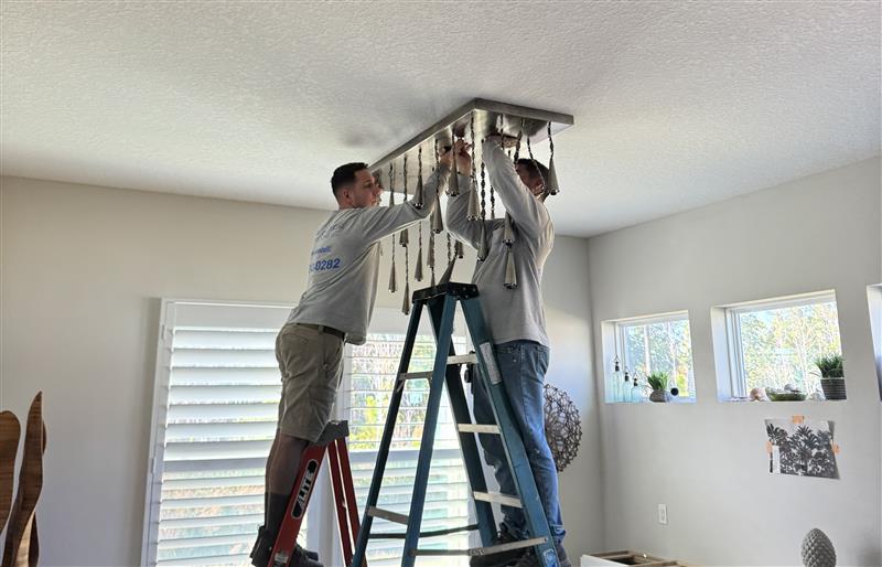 Chandelier Install
